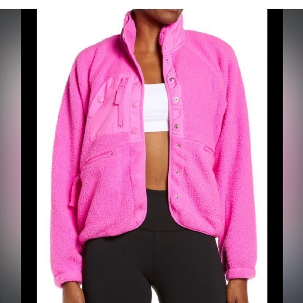 Bright Pink Fleece Jacket